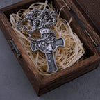 Classic Stainless Steel Cross Jesus Necklace Men Women Christian Pendant Jewelry Gift