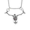 Charm Gothic Men Necklace Hip Hop Exaggerated Skull Head Pendent Choker Sweater Chain Clavicle Chain Women