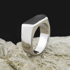 Minimal Biker Ring — Stainless Steel