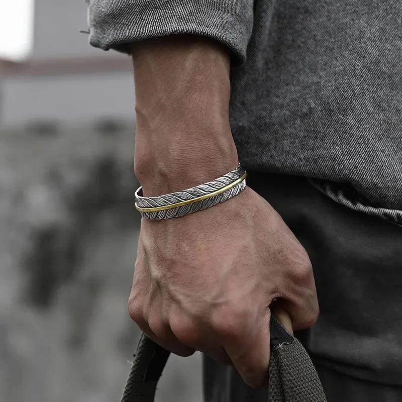 Men\'s Personalized Retro Ethnic Animal Pixiu Bangles Men Women Cuff Bracelets Casual Jewelry Gifts