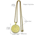 Gold Pendant Annuit Coeptis All Seeing Eye Providence