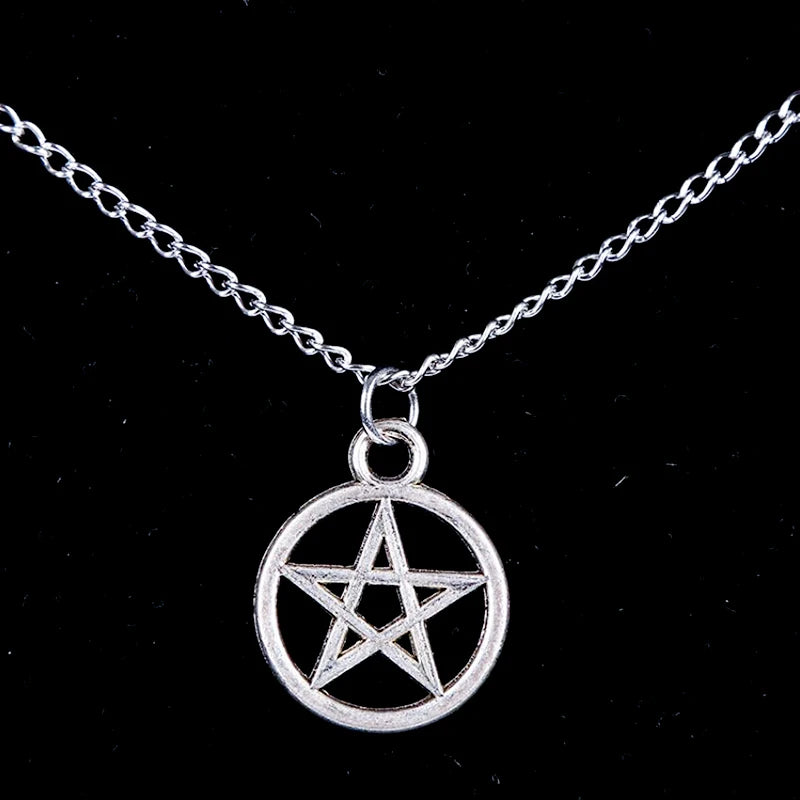 Pentagram Pendant Necklace — Gothic Chain 60cm