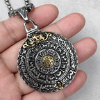 Bagua Pendant Necklace — Stainless Steel