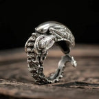 Retro Skull Alien Ring — Stainless Steel