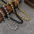 Trendy New Arrival: Skull-Motif Men's Necklace Gothic Dark Retro Punk Style Bold and Versatile Necklace