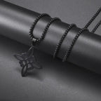 Sun Moon Star Trinity Pendant Necklace