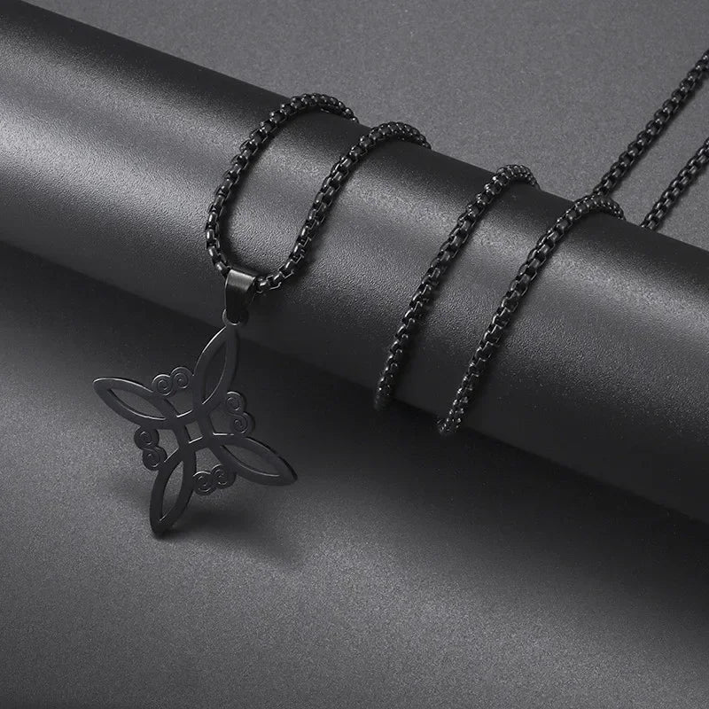 Sun Moon Star Trinity Pendant Necklace