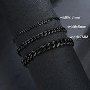 21CM Bracelet Cuban Stainless Steel 7MM