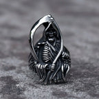 NEW Men's 316L stainless-steel rings Dropshipping Retro Death sickle skeleton gothic punk movie Jewelry Gifts free shipping