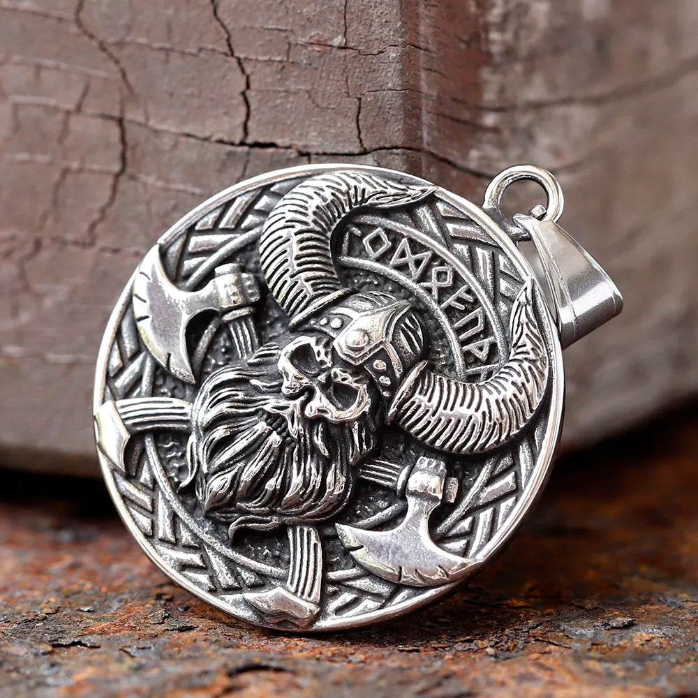 Viking Stainless Steel Pendant Necklace