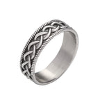 Fashion Punk Stainless Steel Fire Dragon Rings For Men Women Hip Hop Biker Vintage Vikings Animal Ring Amulet Jewelry