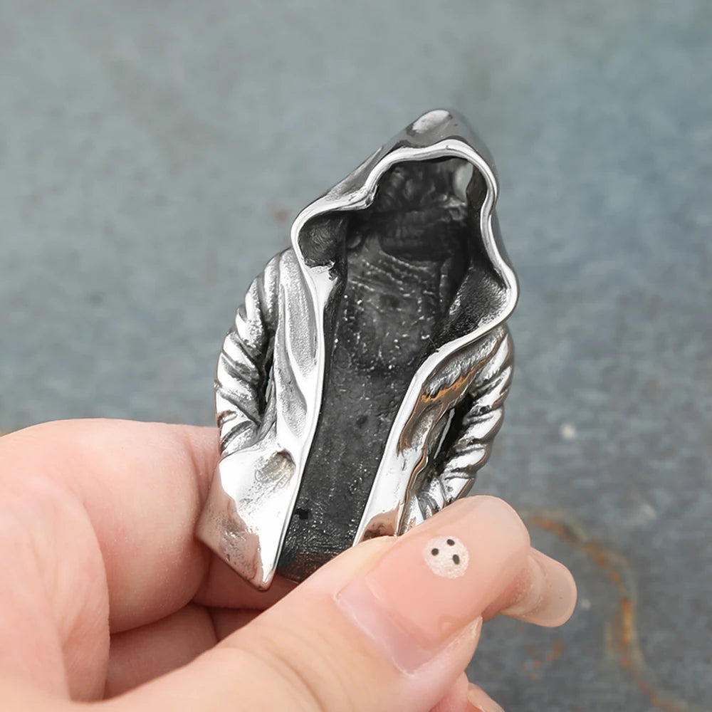 Assassin Pendant Necklace Black — Stainless Steel