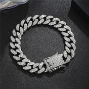 Iced Out Stainless Steel Bracelet Rhinestone