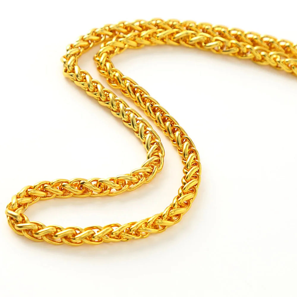 Rope Gold Chain Twist Trends 3/4/5/6mm Thick