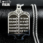 Hebrew Prayer Torah Scroll Necklace — SS