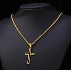 Christian Iced Out Bling Jesus Head Portrait Necklace Pendant Male and Female Cross Catholic Amulet Jewelry