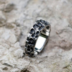 2022 NEW Men's 316L stainless-steel rings Simple skull biker RING for teenfashion Jewelry Gifts free shipping