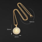 Hip Hop Iced Out San Benito San Benito Holy Medal Pendant Jesus Necklace Religious Amulet Jewelry for Men and Women