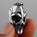 Stainless Steel Spartan Mask Men's Necklace Knight Helmet Mask Amulet Hip Hop Handmade Pendant Jewelry Creative Wholesale