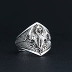 Dragon Signet Ring — 925 Silver