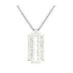 Gothic Razor Blade Bracelet & Pendant Necklace — Stainless Steel