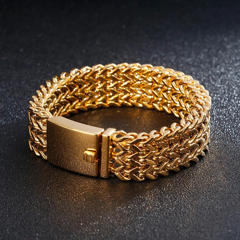 Mesh Link Bracelet, Multiple Widths — Stainless Steel
