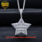 Iced Out Star Pendant — 925 Silver
