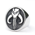 2024 new Alien Skull Ring for Men And Women Cool Stainless Steel Punk Biker Ring Vintage Gothic Signet Ring