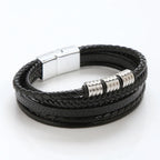 Viking Multi Layer Braided Leather Bracelet