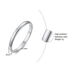 Basic Rings for Men,2/4/6/8/10mm Width Plain Dome High Polished Stainless Steel Wedding Band Promise Ring,Comfort Fit US Size