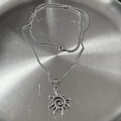 Star Geometry Pendant Necklace — Stainless Steel