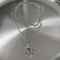 Punk Stainless Steel Star Geometry Pendant necklace for Men Hip Hop Elements Jewelry