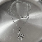Punk Stainless Steel Star Geometry Pendant necklace for Men Hip Hop Elements Jewelry