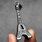 Eiffel Tower Pendant Necklace — Stainless Steel
