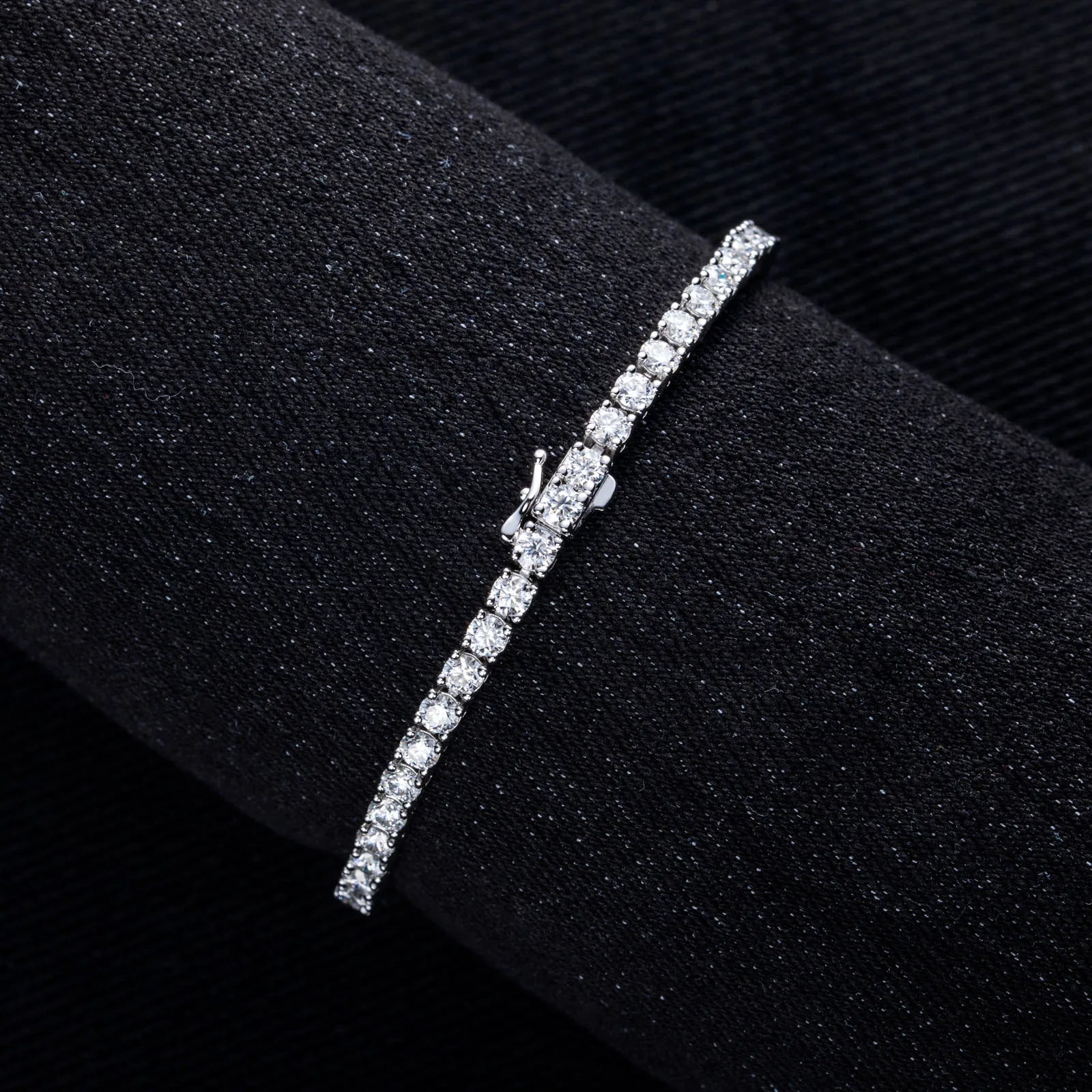 Iced Out Tennis Bracelet 6.5mm — 925 Silver
