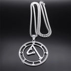 Angel Seal Pendant Necklace — Stainless Steel
