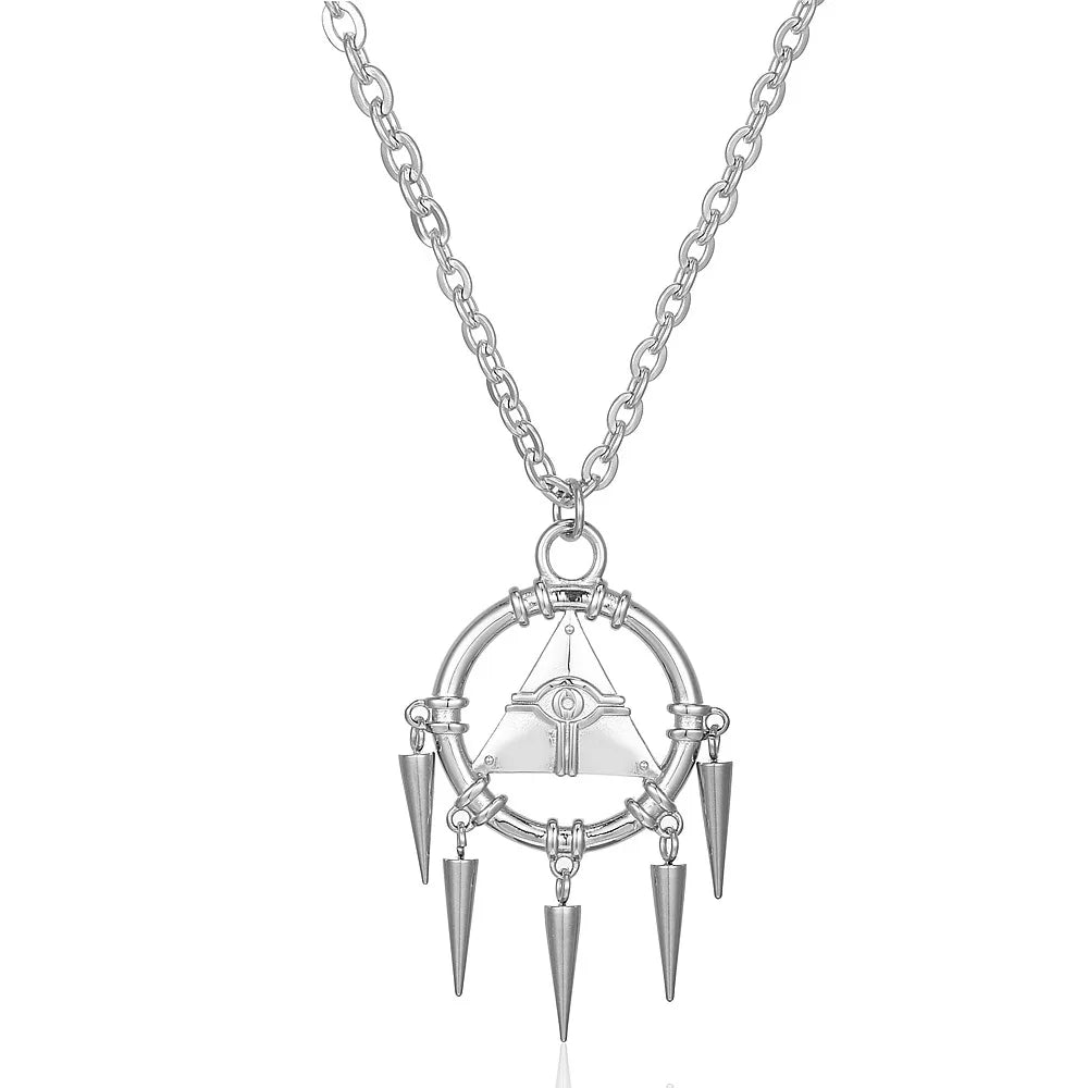 Stainless Steel Anime Millennium Wisdom Wheel Cosplay Pendant Necklace Jewelry Gift