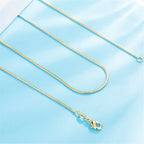 Hot New Snake Chain Gold Necklaces 16/18/20/22/24/26/28/30 Inches Women Men High Quality Jewelrys Gifts
