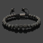 Iced Out Royal CZ Ball Bracelet — Stainless Steel