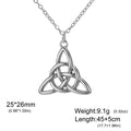 Celtic Trinity Knot Choker Necklace — Steel