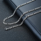 Vnox Dropshipping Mens Cross Necklaces Stainless Steel Layered Plain Cross Pendant Rope Box Chain Necklace Prayer Jesus Collar