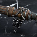 Retro Animal 2024 New 316L Stainless Steel Spider And Skull Pendant Necklace For Men Fashion Casual Punk Jewelry