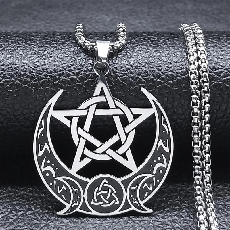 Witchcraft Stainless Steel Pendant Necklace