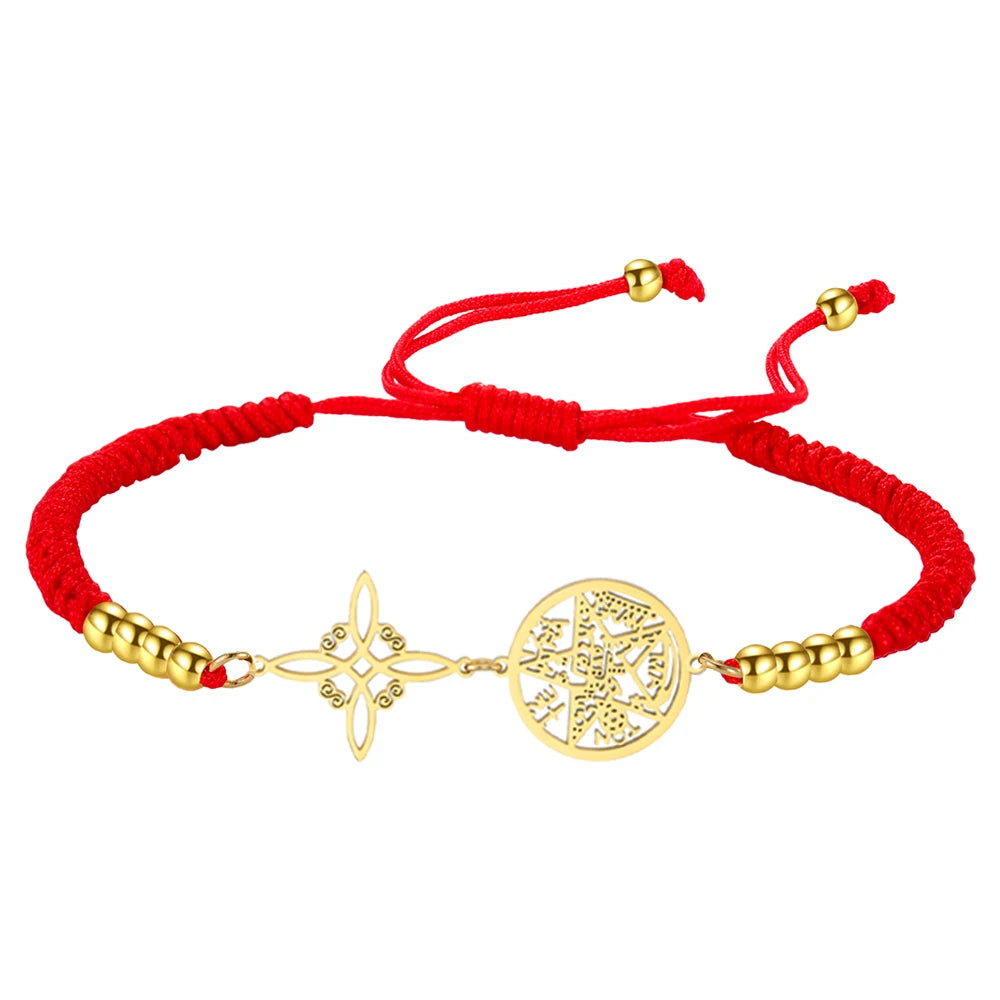 Witch Knot Pentagram Tetragrammaton Bracelet — Stainless Steel