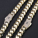 Gold Cuban Chain Necklace 14K Monaco