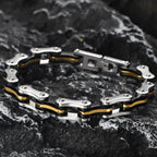Punk Men's Biker Bracelet Motorcycle Style Chain 316l Stainless Steel Bracelets for Man Jewelry Accessory Birthday