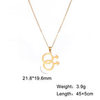 Amaxer Vintage Female Symbol Feminist Venus Necklace for Women Pendant Necklaces Chain Choker Jewelry Gift
