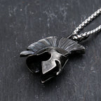 Spartan Warrior Stainless Steel Pendant Necklace