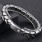 High Polished Stainless Steel Bracelet for Man 11MM Link Chain Men's Wrist Hand Jewelry Engraved Birthday Gifts for