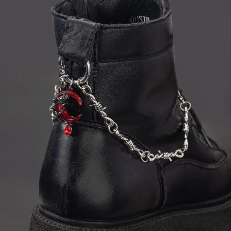 1Pcs Gothic Style Butterfly Moon Shoe Boot Pendants Suitable for Parties and Daily Wear Personalized DIY Chain
